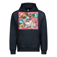 Navy Easter Bunny And Egg With Leopard Pattern Tumbler Urban Hoodie - BundleAndBundleShop