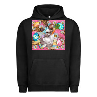 Pigment Black Easter Bunny And Egg With Leopard Pattern Tumbler Urban Hoodie - BundleAndBundleShop