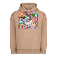 Pigment Burro Easter Bunny And Egg With Leopard Pattern Tumbler Urban Hoodie - BundleAndBundleShop