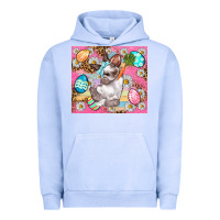 Pigment Grape Ice Easter Bunny And Egg With Leopard Pattern Tumbler Urban Hoodie - BundleAndBundleShop