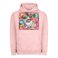 Pigment Salmon Easter Bunny And Egg With Leopard Pattern Tumbler Urban Hoodie - BundleAndBundleShop
