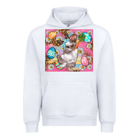 White Easter Bunny And Egg With Leopard Pattern Tumbler Urban Hoodie - BundleAndBundleShop