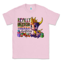 Bubblegum Pink real dragon through christmas Classic Tee - CowhideDigitalArt