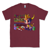 Burgundy real dragon through christmas Classic Tee - CowhideDigitalArt