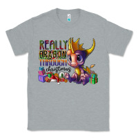 Heather Grey real dragon through christmas Classic Tee - CowhideDigitalArt