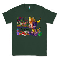 Sports Green real dragon through christmas Classic Tee - CowhideDigitalArt
