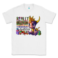 White real dragon through christmas Classic Tee - CowhideDigitalArt