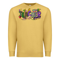 Antique Gold teacher mardi gras Premium Sweatshirt - CowGirlArtShop