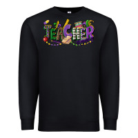 Black teacher mardi gras Premium Sweatshirt - CowGirlArtShop