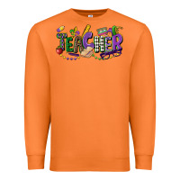 Carrot teacher mardi gras Premium Sweatshirt - CowGirlArtShop