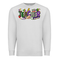 Dove Grey teacher mardi gras Premium Sweatshirt - CowGirlArtShop