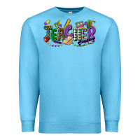 Ocean Blue teacher mardi gras Premium Sweatshirt - CowGirlArtShop