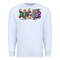 White teacher mardi gras Premium Sweatshirt - CowGirlArtShop