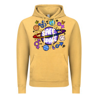 Vintage Mustard safe space Vintage Hoodie - MaliasSmallBusiness