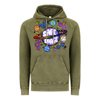 Vintage Olive safe space Vintage Hoodie - MaliasSmallBusiness