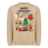 Mushroom merry christmas Heavyweight Sweatshirt - MaliasSmallBusiness