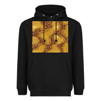 Black gold glitter with leopard pattern Heavyweight Hoodie - TumblerDesignByShophia