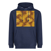 Navy gold glitter with leopard pattern Heavyweight Hoodie - TumblerDesignByShophia
