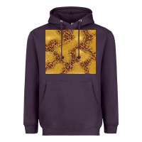Plum gold glitter with leopard pattern Heavyweight Hoodie - TumblerDesignByShophia