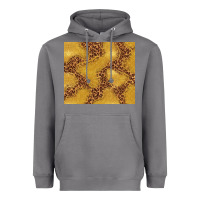Storm gold glitter with leopard pattern Heavyweight Hoodie - TumblerDesignByShophia