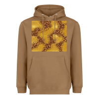 Toasted Coconut gold glitter with leopard pattern Heavyweight Hoodie - TumblerDesignByShophia