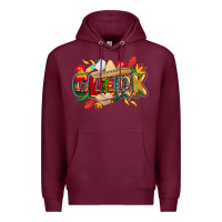 Burgundy cinco de mayo clerk Premium Hoodie - CowGirlArtShop