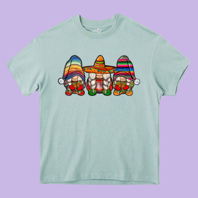 Mexican Gnomes Heavy Core Tee Designed By Jahusdesignshop