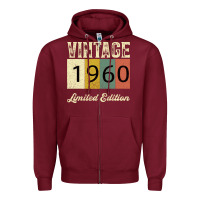 Burgundy Vintage 1960 Limited Edition Zipper Hoodie - Bettercallsaul