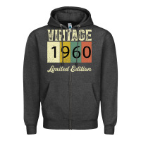 Charcoal Heather Vintage 1960 Limited Edition Zipper Hoodie - Bettercallsaul