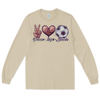 Mushroom peace love soccer Long Sleeve Tee - JahusDesignShop