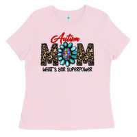Bubblegum Pink autism Ladies Tee - CowhideDigitalArt