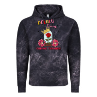 Cloud Black delulu queen coming through Vintage Hoodie - MaliasSmallBusiness