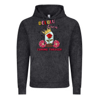 Vintage Black delulu queen coming through Vintage Hoodie - MaliasSmallBusiness