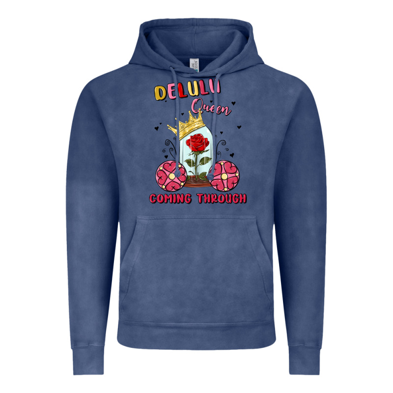 Delulu Queen Coming Through Vintage Hoodie by MaliasSmallBusiness | Teevron