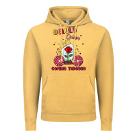 Vintage Mustard delulu queen coming through Vintage Hoodie - MaliasSmallBusiness