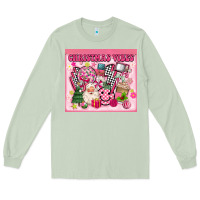 Matcha 3d retro pink christmas vibes Long Sleeve Tee - MaliasSmallBusiness