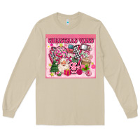Mushroom 3d retro pink christmas vibes Long Sleeve Tee - MaliasSmallBusiness