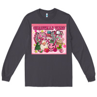 Smoke 3d retro pink christmas vibes Long Sleeve Tee - MaliasSmallBusiness