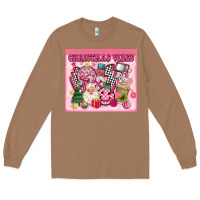 Toasted Coconut 3d retro pink christmas vibes Long Sleeve Tee - MaliasSmallBusiness