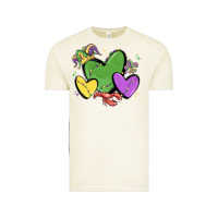 Vintage Arctic mardi gras hearts Vintage Tee - MaliasSmallBusiness