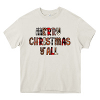 Cream merry christmas y all Heavy Core Tee - JahusDesignShop