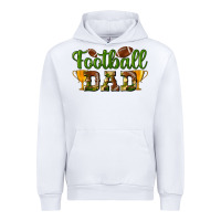 White Football Dad Urban Hoodie - BundleAndBundleShop