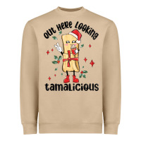Mushroom out here looking tamalicious christmas tamale Heavyweight Sweatshirt - MaliasSmallBusiness