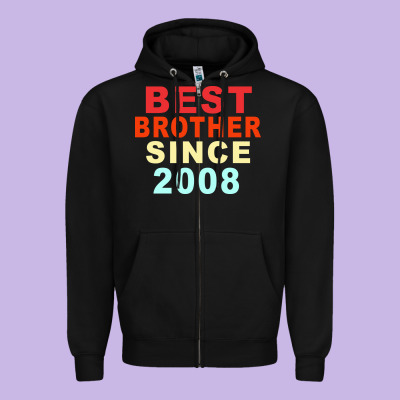 Best Brother Sİnce 2008 Zipper Hoodie Designed By Bettercallsaul