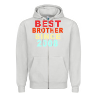 Dove Grey Best Brother Sİnce 2008 Zipper Hoodie - Bettercallsaul