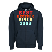 Navy Best Brother Sİnce 2008 Zipper Hoodie - Bettercallsaul