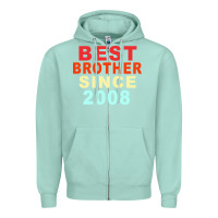Seafoam Best Brother Sİnce 2008 Zipper Hoodie - Bettercallsaul