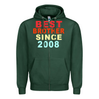 Sports Green Best Brother Sİnce 2008 Zipper Hoodie - Bettercallsaul
