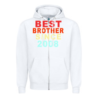 White Best Brother Sİnce 2008 Zipper Hoodie - Bettercallsaul