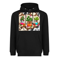 Black cowhide succulent Heavyweight Hoodie - TumblerDesignByShophia